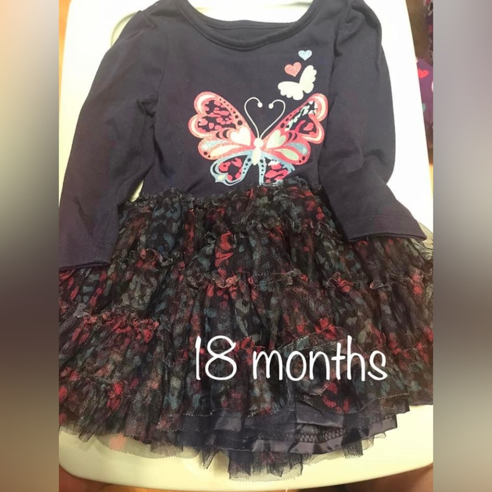 18 mo girls butterfly dress